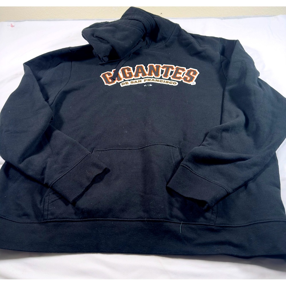 Fanatics Hoodie Men XXL Pullover Black SF Giants Gigantes MLB Baseball